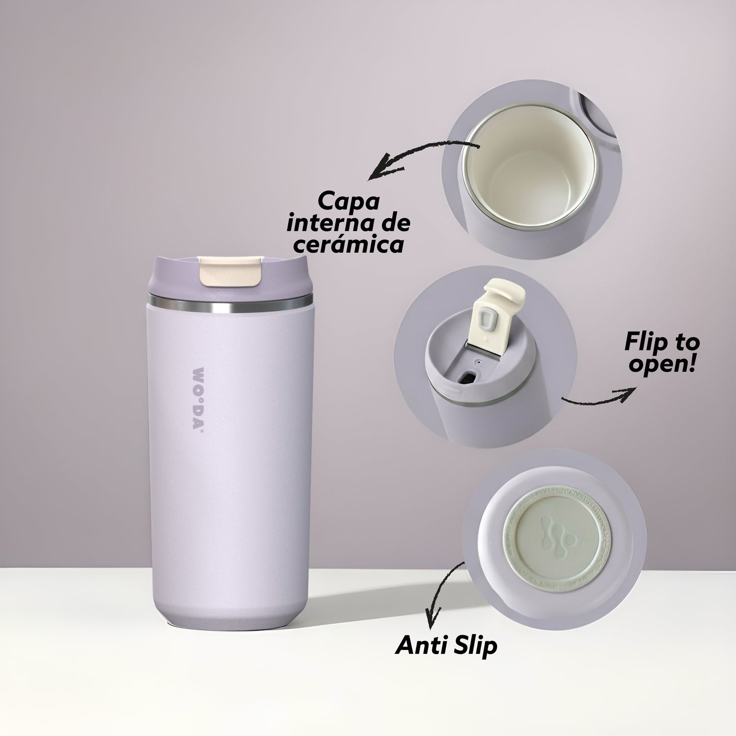 Woda Brew 12oz (0.35L) - Lavender Latte